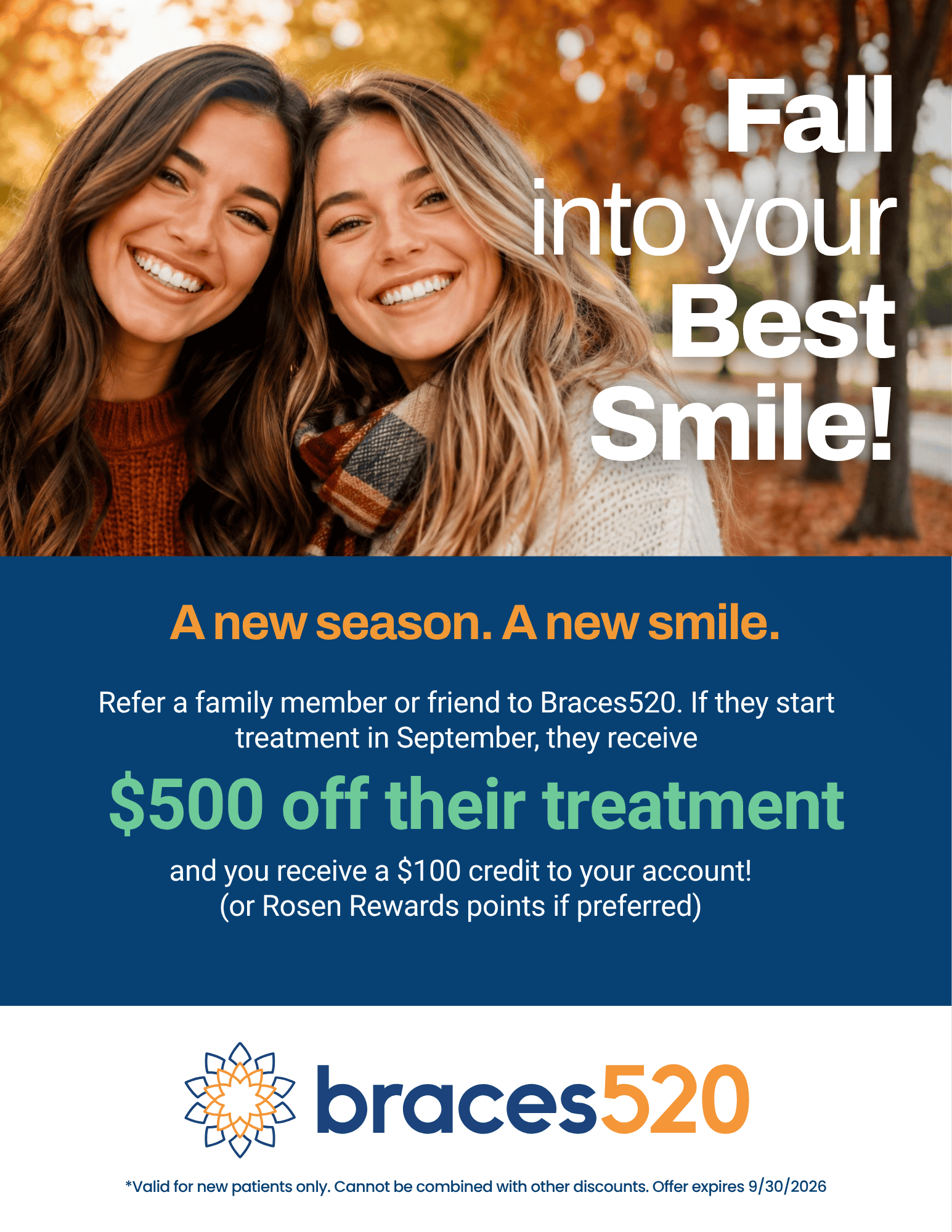 Fall into your best smile at Braces520